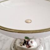 Porcelain cup on silver metal foot