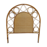 Headboard in rattan circa 1960 1970