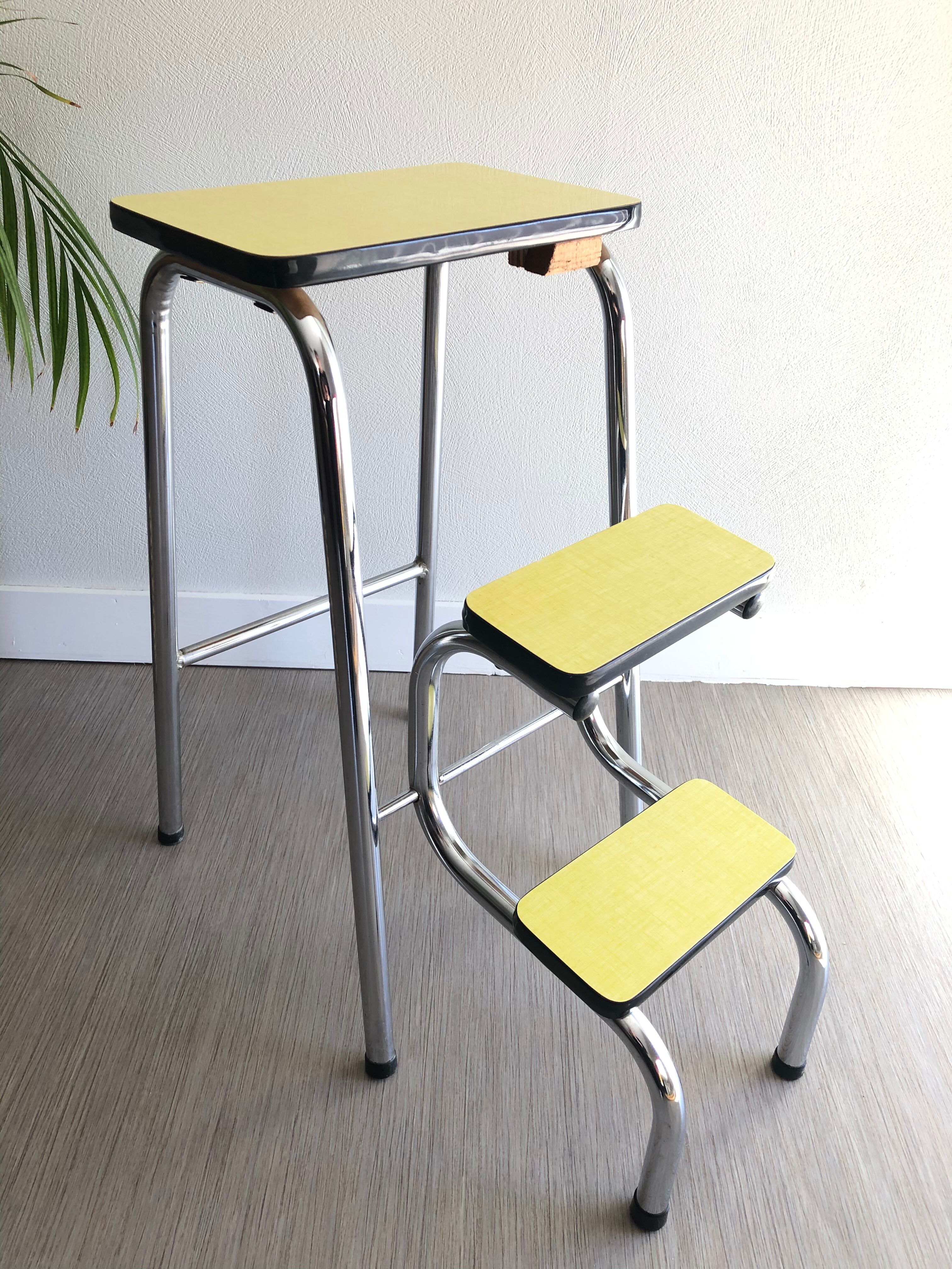 Yellow formica foot walk