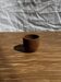 Mini tasse, coupelle ou coquetier en teck H5 D5