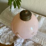 Old pink opaline glass globe