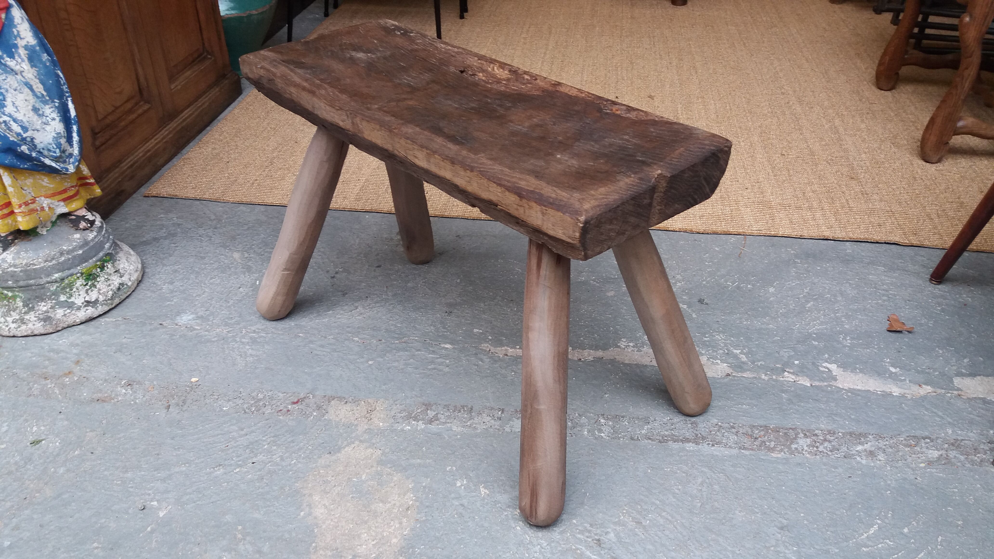 Small rustic bench