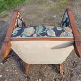 Art deco walnut armchair