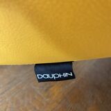 Paire de fauteuils bobo en cuir.