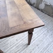 Solid oak farmhouse table with extensions (190-280cm) 1950