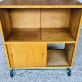 Mid-Century Vintage Storage Cabinet on Metal Legs