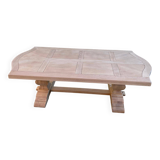 Renovated extendable monastery dining table in solid oak 220-300cm