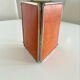 Antique Art Deco triptych barber mirror from the 1920s/30s – leather covering o