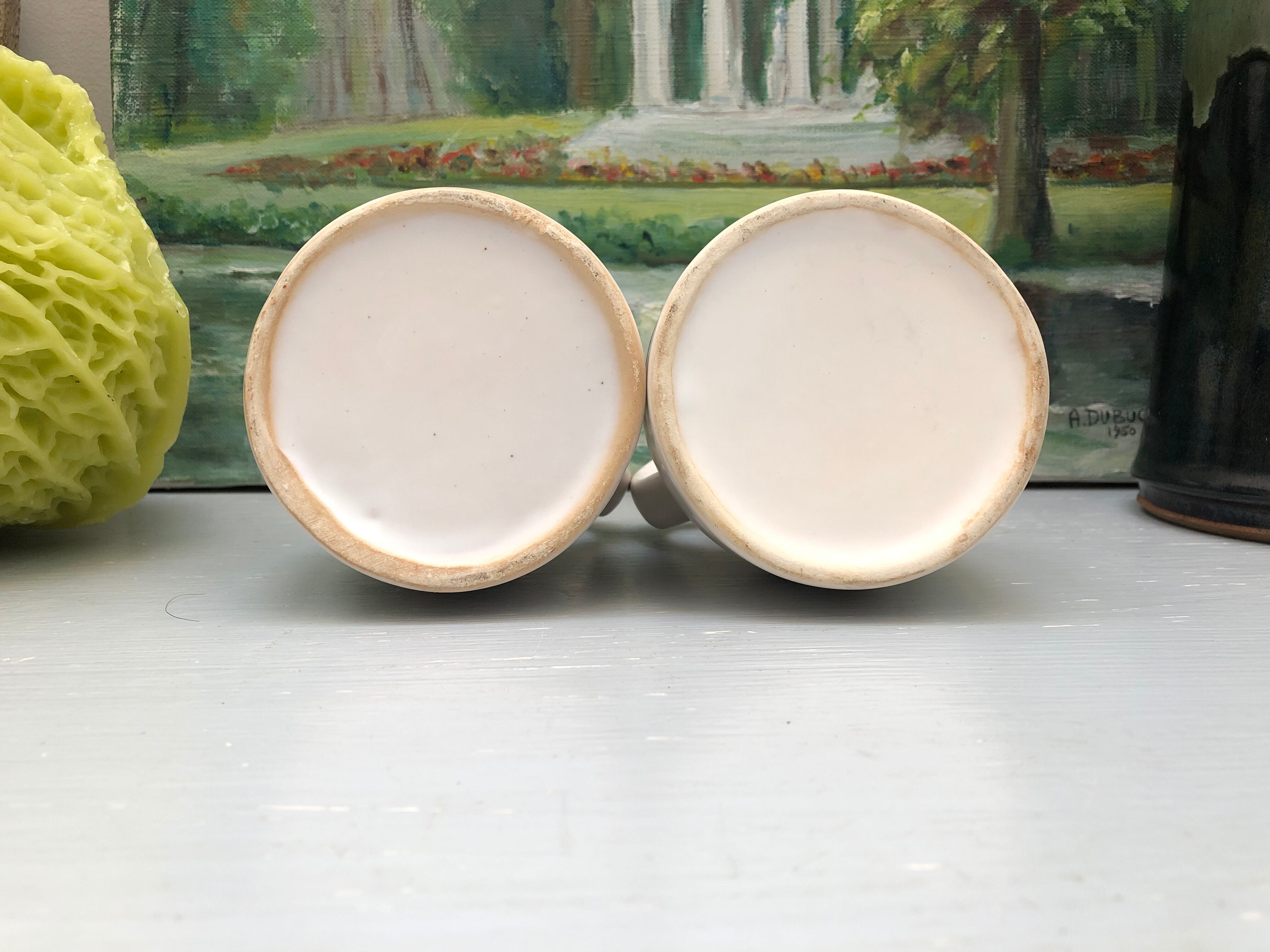 Old vinegar and oil maker with vintage decoration floral motifs