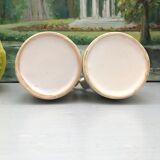 Old vinegar and oil maker with vintage decoration floral motifs