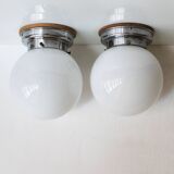 Pair of 1930s Modernist Ceiling or Wall Lights