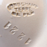 Oyster plate signed Terre de Fer Longchamp.