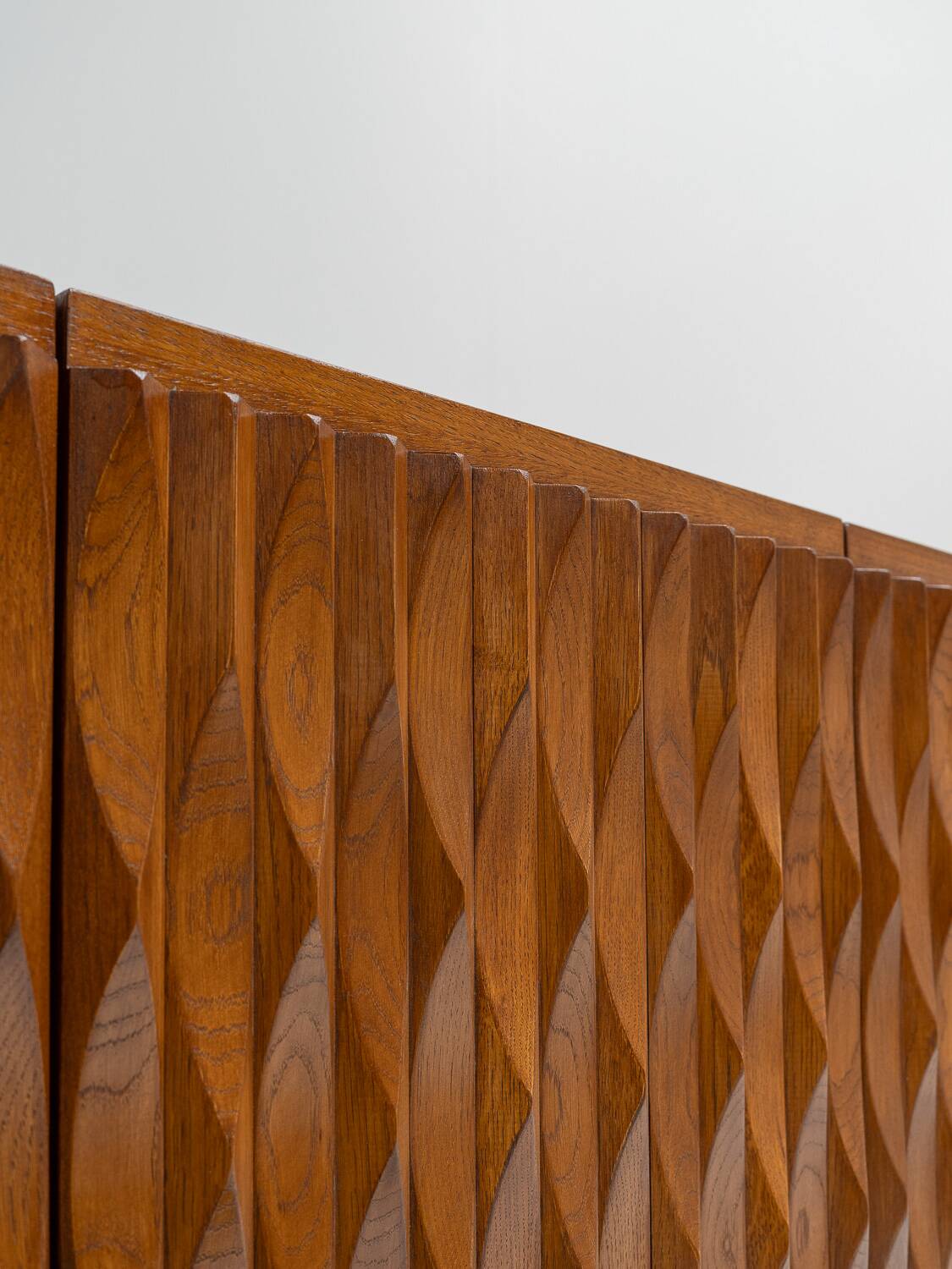 Midcentury Brutalist Oak Sideboard, Belgium