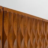 Midcentury Brutalist Oak Sideboard, Belgium