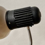 Vintage Massive white and black desk lamp - 1970s