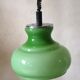 Green opaline hanging lamp