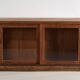 Antique shop counter with glass doors (circa 1920)
