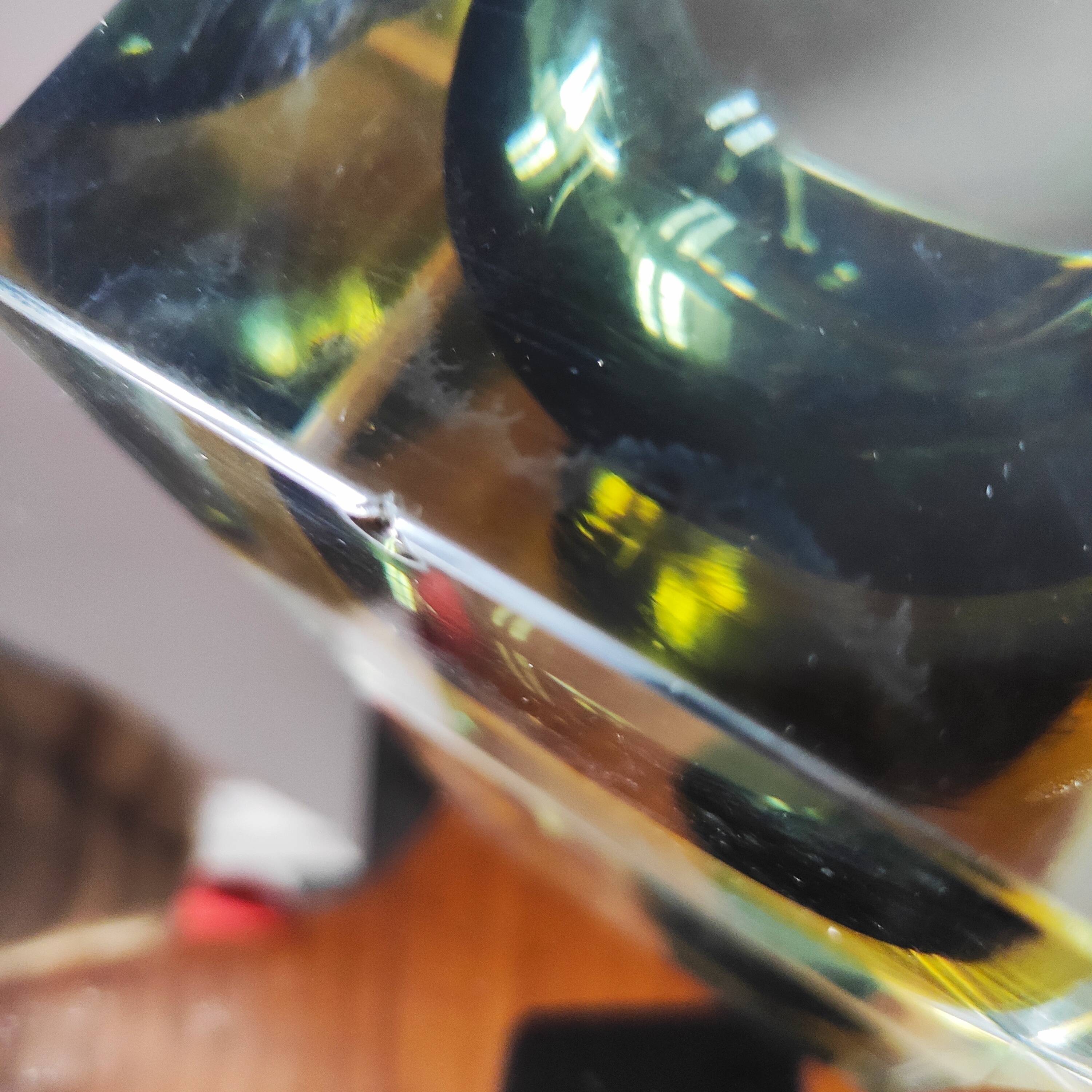 Murano glass ashtray Sommerso Italy 1970