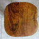 Brutalist stool made of olive wood