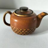 Vintage KW Feuerfest teapot – brown stoneware, 1960s–70s