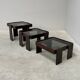 Vintage Cassina nesting tables by Gianfranco Frattini, Italy 1960s