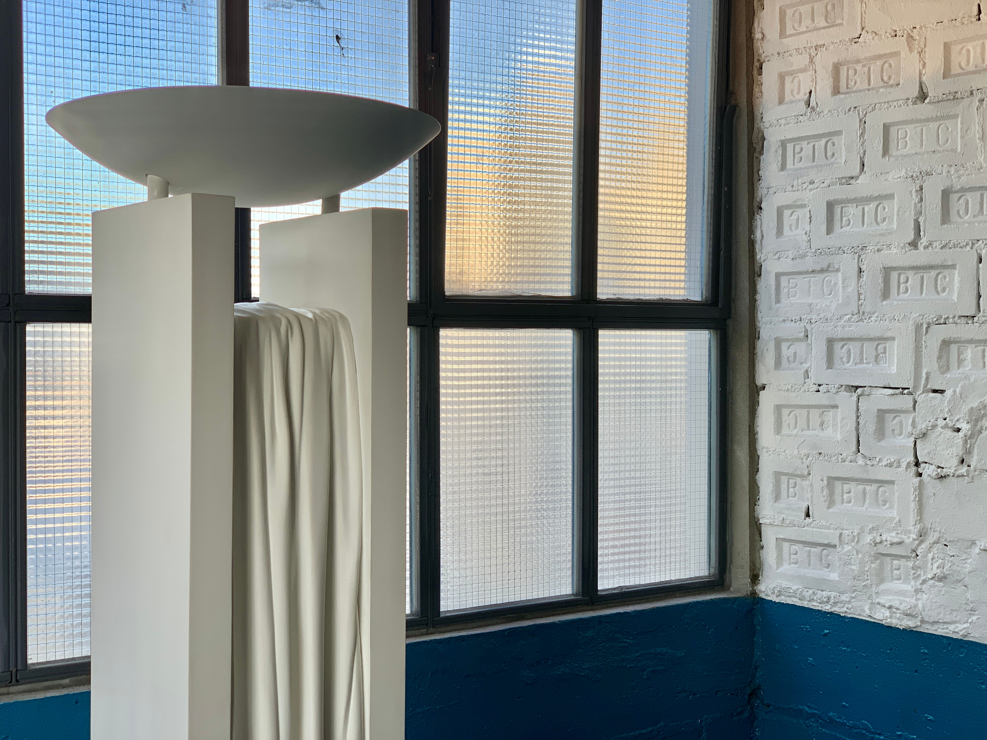 Loic Beuchet plaster lamp  ref 1391 ed. Sedap Workshop 1984