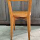 Series of six wooden bistro chairs