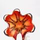 Murano Ashtray - Archimede Seguso - Bullicante - Red Blue Sommerso