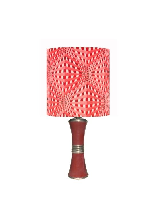 Red Vasarely lampshade