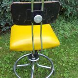 Fasem chair design Henri Liber, mustard color