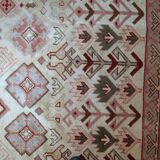 Tapis Vintage Sivas Turc en Laine, Années 1960, Design Géométrique