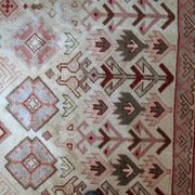 Tapis Vintage Sivas Turc en Laine, Années 1960, Design Géométrique
