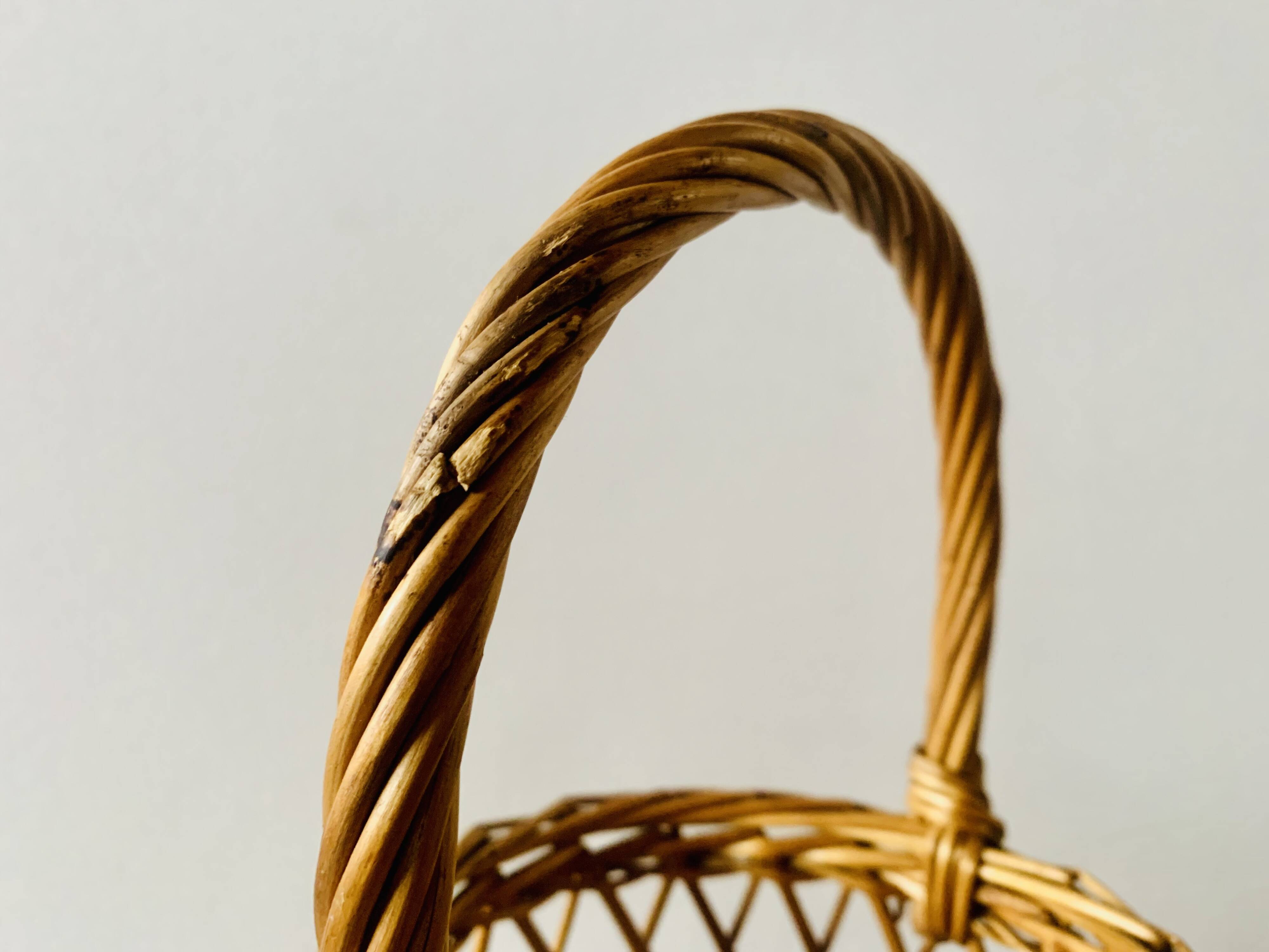 Vintage wicker basket