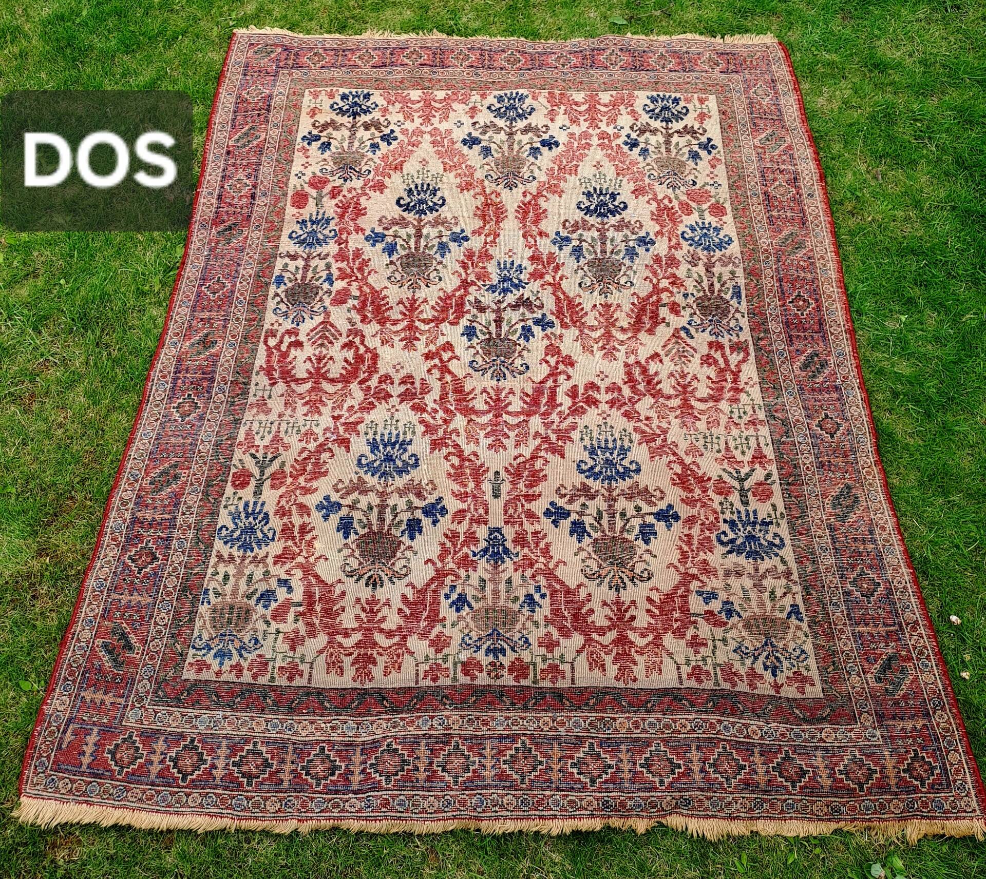 Semi-antique Afshari Persian carpet