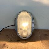 Industrial Cast Aluminium Wall Light with Frosted Glass from Elektrosvit, 1970s