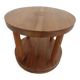 Chic style coffee table with double solid wood tops