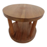 Table basse chic de style à double plateaux en bois massif
