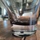 Large gradient anthracite smoked glass vase