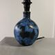 Blue ceramic lamp by Jacques Blin