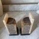 Art Deco pair of onyx bookends