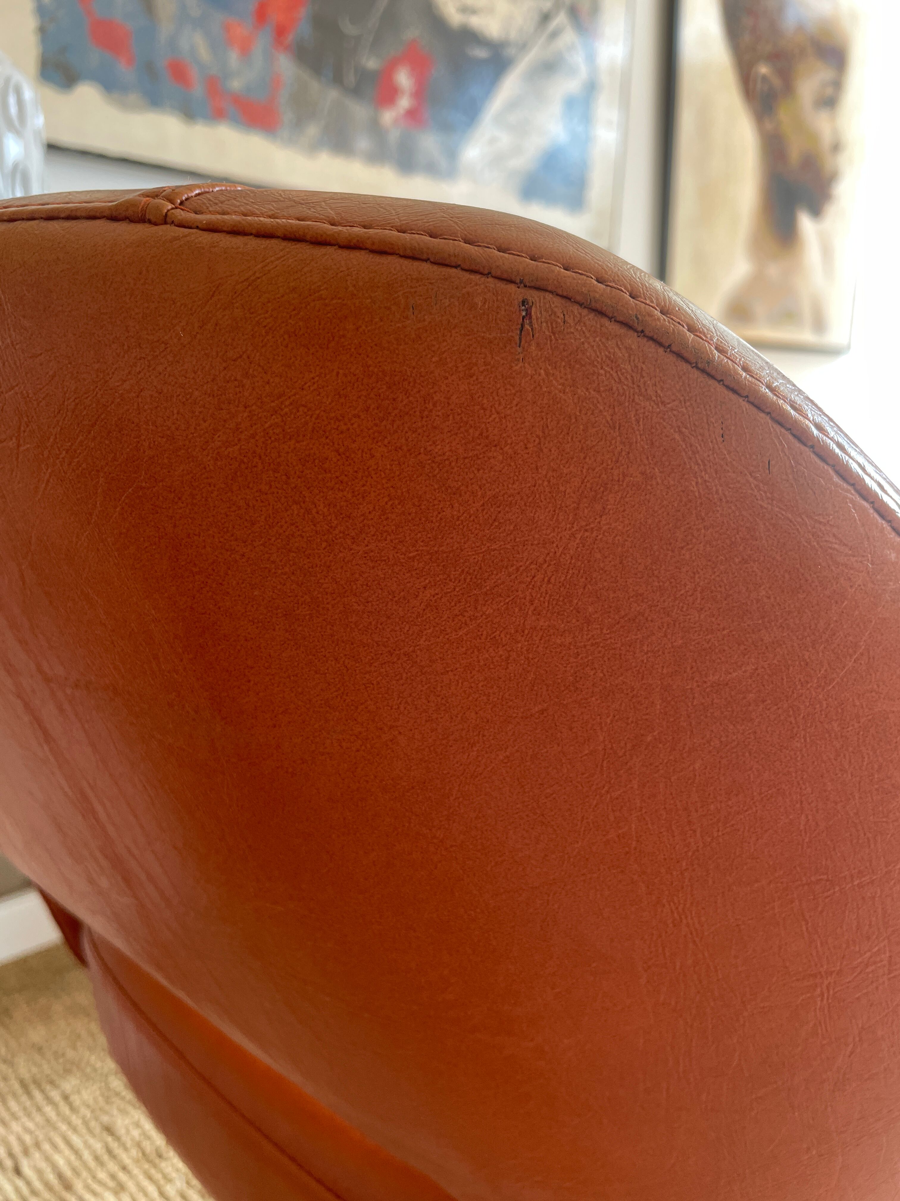 Conference chair 70s in skaï
