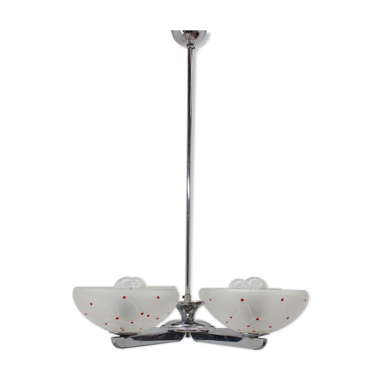 Mid-century chrome chandelier, 1960´s.