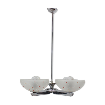 Mid-century chrome chandelier, 1960´s.