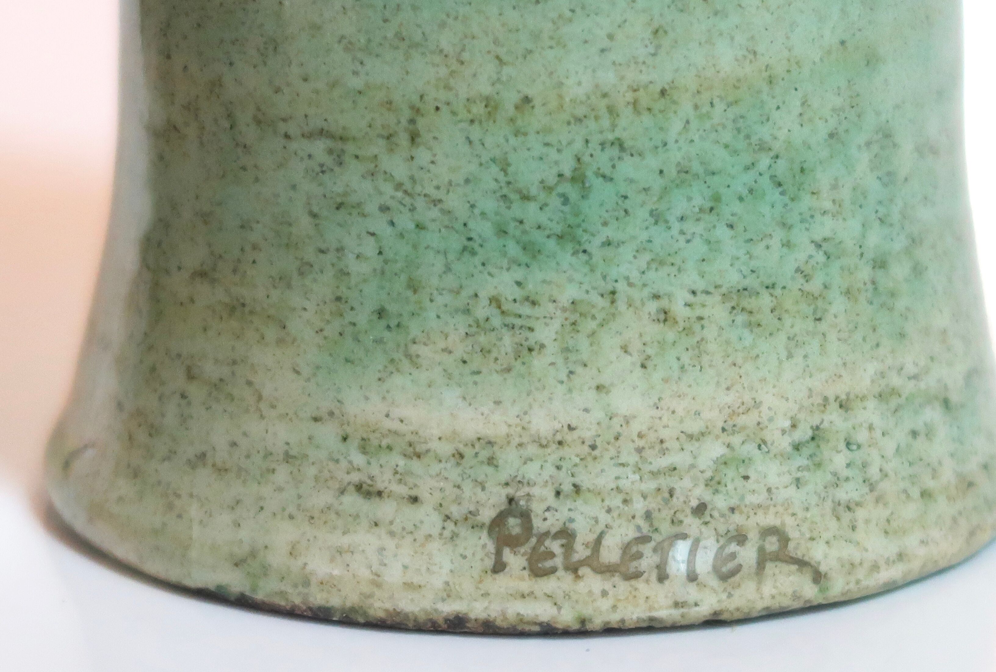 Ceramic bottle vase by Georges Pelletier, 70s