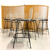Wire barstools by Harry Bertoia for Knoll, 1960