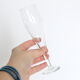Lot of 4 chiselled crystal champagne flutes