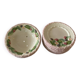 6 plates and a draining rack in earthenware