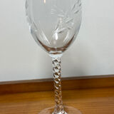 PRODUCT BHV - Set of 5 wine glasses in cut crystal 1970