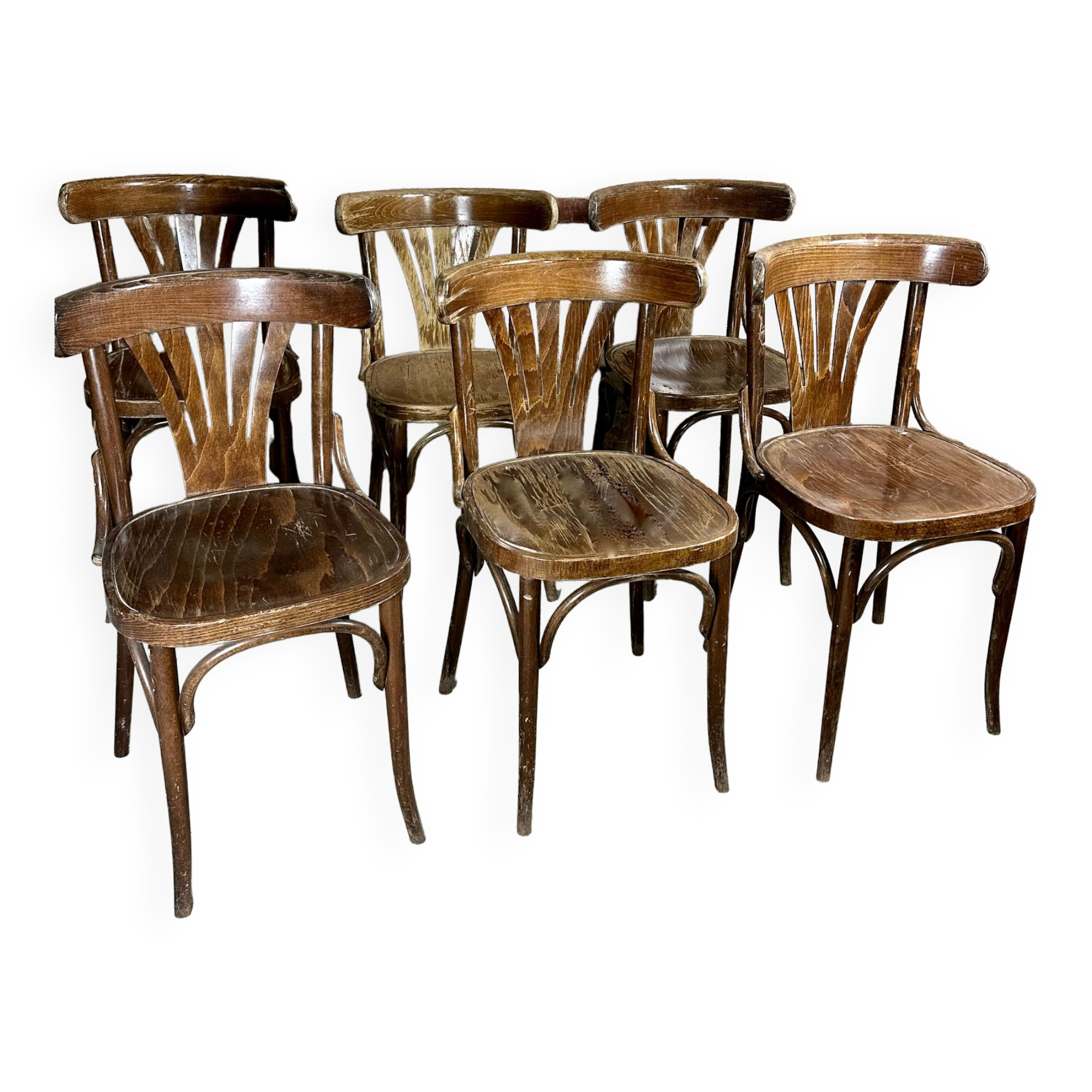 Bistro chairs (series of 6) 50s