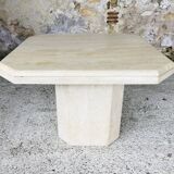 Octagonal travertine coffee table, vintage circa 70/80